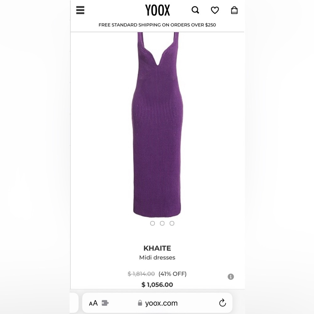 Khaite Brand New With Tags (BNWT) Midi Dress size Medium